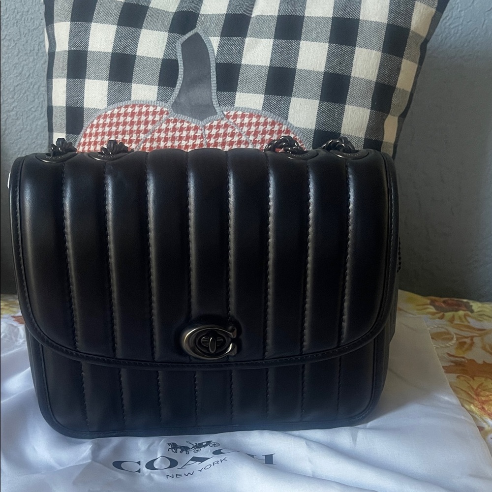 Coach Black Quilted Shoulder Bag